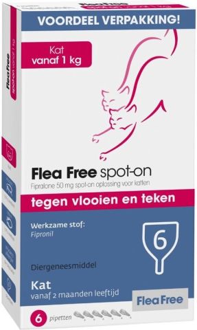 Flea Free Spot-On - Tegen vlooien en teken