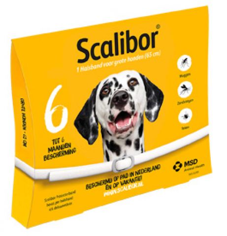 Scalibor Protectorband - Tekenband Hond - Large - 65 cm - 25 - 40 kg - 1 stuk