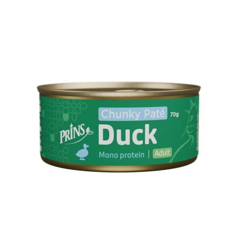Prins Chunky Paté - Kattenvoer - Eend - 70 gram