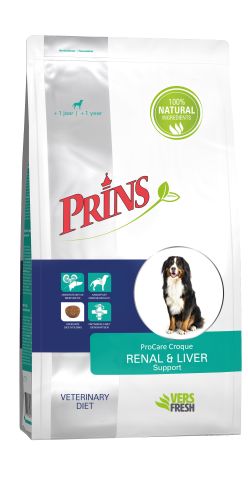 Prins Dieet ProCare Renal & Liver Support - Hondenvoer veterinair - Gevogelte - 10 kg