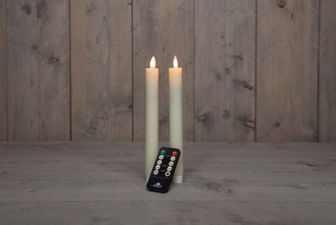 Anna's Collection - LED Dinerkaars - Met afstandsbediening - Ivoor