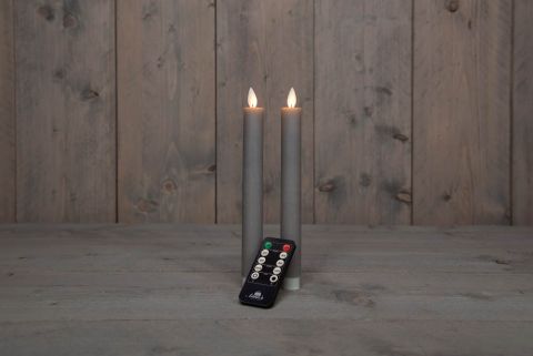 Anna's Collection - LED Dinerkaars - Met afstandsbediening - Taupe