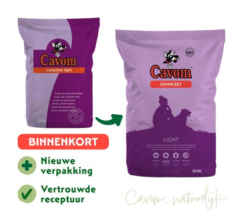 Cavom Compleet Light - Hondenvoer - Rund - 20 kg