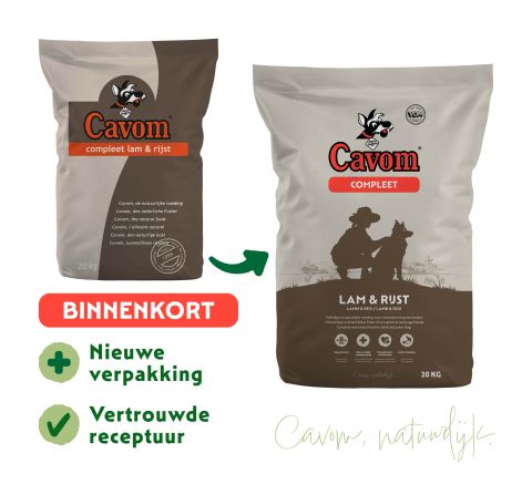 Cavom Compleet - Hondenvoer - Lam - Rijst - 20 kg