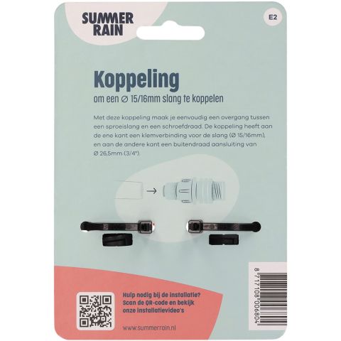 SummerRain - Slangkoppeling - 16 mm - 