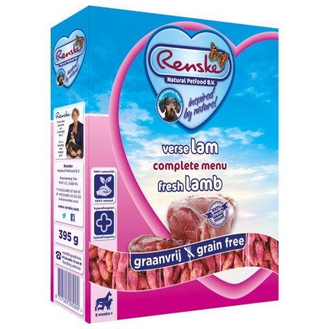Renske Graanvrij - Hondenvoer - Lam - 395 gram