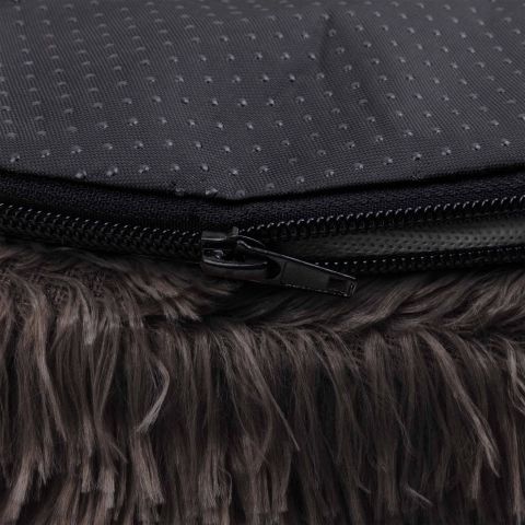 District 70 Fuzz - Fluffy hondenmand - Donker Grijs