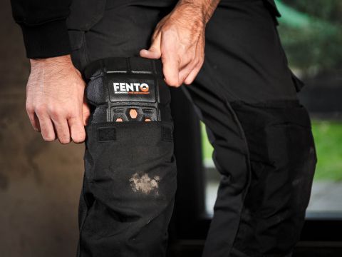 Fento Pocket M2 - Kniebeschermers - Zwart / Oranje