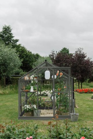 Royal Well Mary IV - Tuinkas - Groen/grijs - Veiligheidsglas & Polycarbonaat