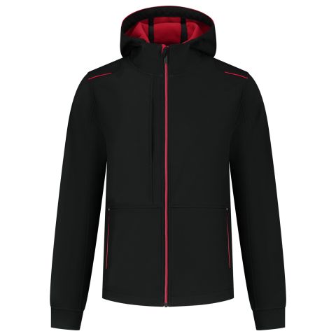 Tricorp Accent 402705 - Softshell jas - Zwart/Rood
