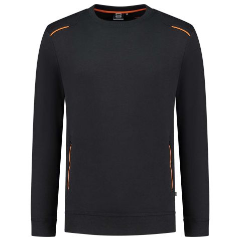 Tricorp Accent 302703 - Sweater - Zwart/Oranje