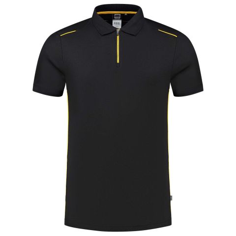 Tricorp Accent 202703 - Poloshirt - Zwart/Geel
