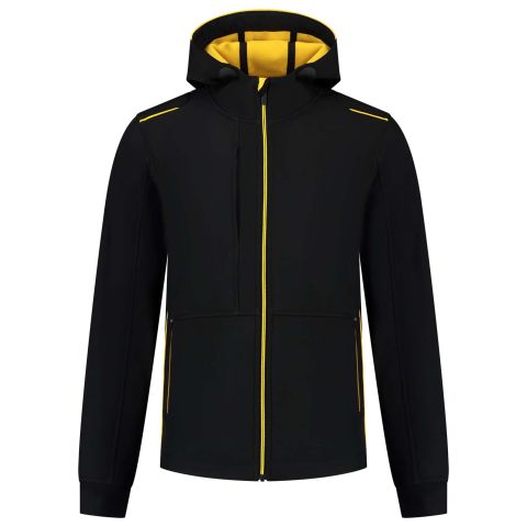 Tricorp Accent 402705 - Softshell jas - Zwart/Geel