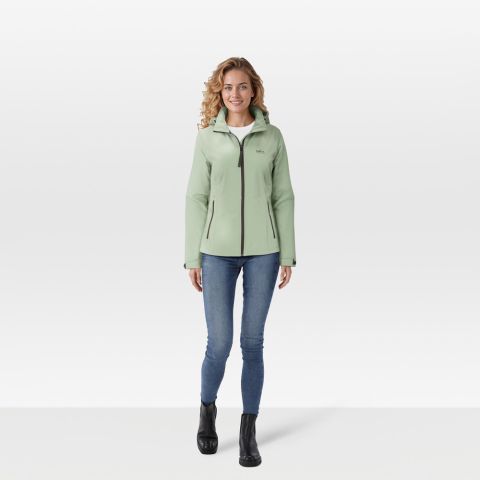 Kjelvik Evi - Softshell jas - Groen