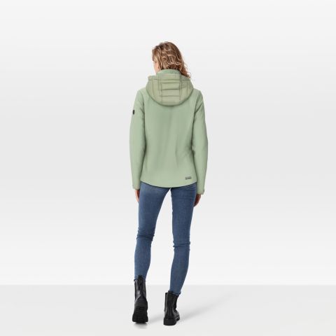 Kjelvik Evi - Softshell jas - Groen