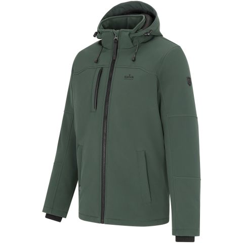 Kjelvik Thom - Softshell jas - Donkergroen