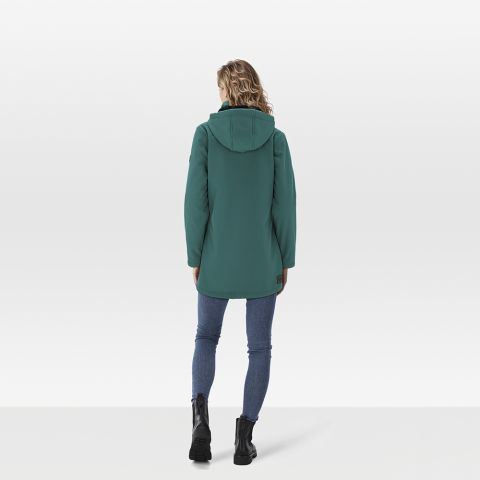 Kjelvik Janne - Softshell jas - Donkergroen