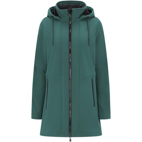 Kjelvik Janne - Softshell jas - Donkergroen