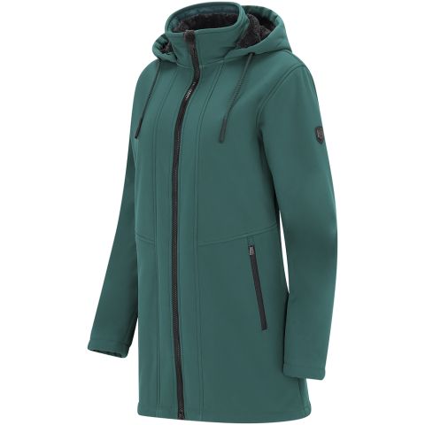 Kjelvik Janne - Softshell jas - Donkergroen