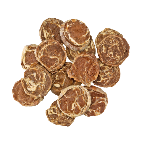 Braaaf Soft snacks Chips - Hondensnack - Rund - Vis - 85 gram