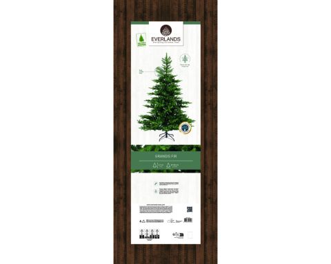 Everlands Grandis Fir - Kunstkerstboom - 210 cm