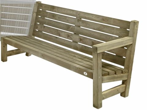Talen Buitenmeubelen 3-zits - Tuinbank - Groen - 72x180x82 cm