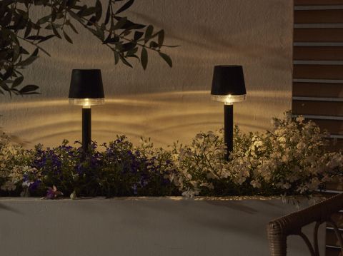 Luxform Cala d'Or - Tuinlamp - Zwart - Warm wit