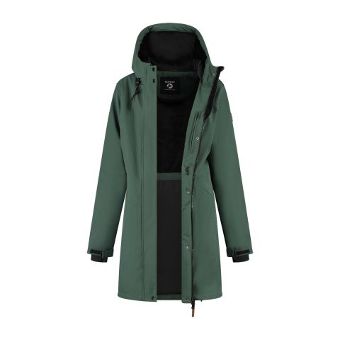 Travelin Elina - Softshell jas - Donkergroen