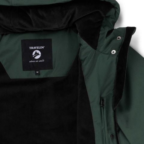 Travelin Elina - Softshell jas - Donkergroen