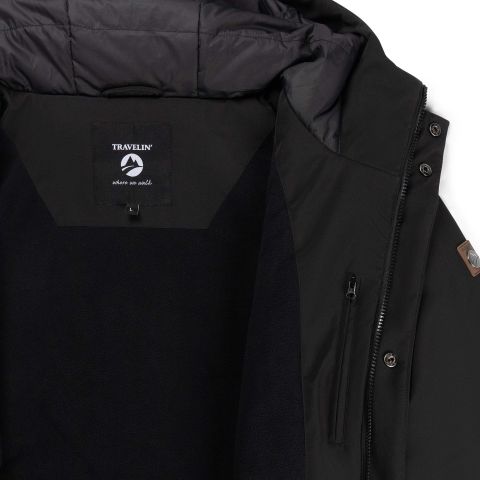 Travelin Enok - Softshell jas - Zwart