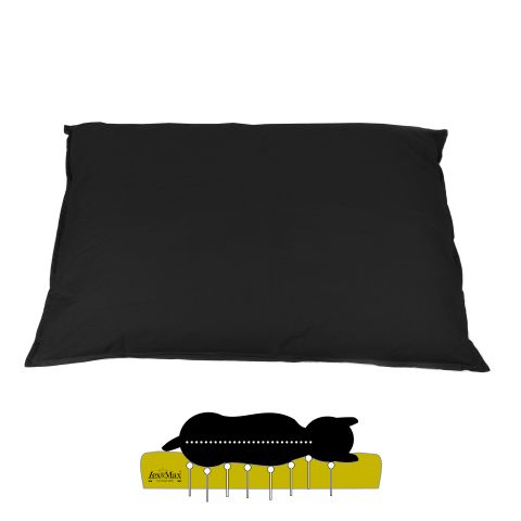 Lex & Max Tivoli - Orthopedisch Hondenkussen - Zwart - 16x100x70 cm