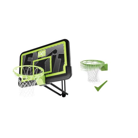 Exit Galaxy Muurmontage met dunkring - Basketbalbord - Zwart