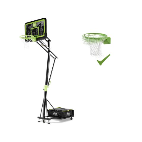 Exit Galaxy Op wielen met dunkring - Basketbalbord - Zwart