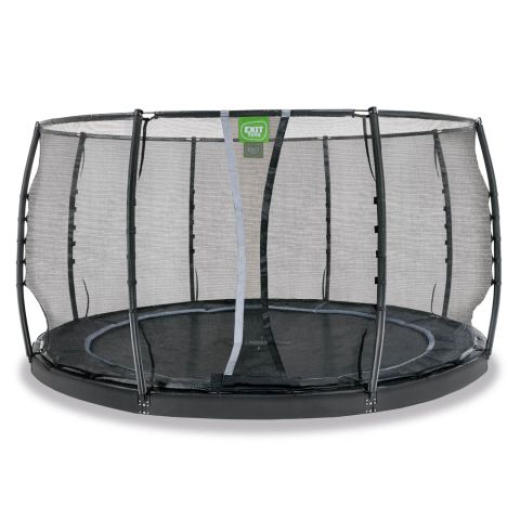 Exit Dynamic - Groundlevel trampoline - ø 427 cm x 183 cm - Zwart - Rond