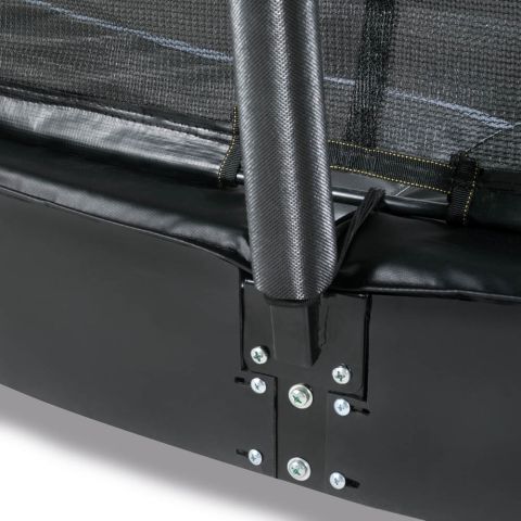Exit Dynamic - Groundlevel trampoline - 305 x 519 cm x 183 cm - Zwart - Rechthoekig