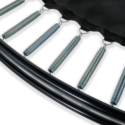 Exit Dynamic - Groundlevel trampoline - ø 305 cm x 3 cm - Zwart - Rond