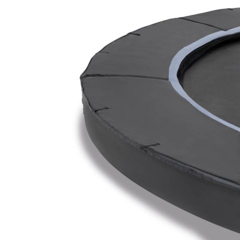 Exit Dynamic - Groundlevel trampoline - ø 366 cm x 3 cm - Zwart - Rond