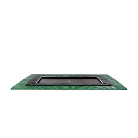 Exit Dynamic - Groundlevel trampoline - 244 x 427 cm x 3 cm - Zwart - Rechthoekig