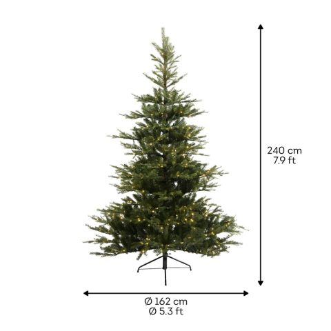 Everlands Grandis Fir - Kunstkerstboom - 240 cm