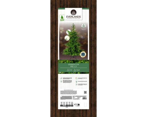 Everlands Grandis Fir - Kunstkerstboom - 180 cm