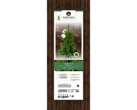 Everlands Grandis Fir - Kunstkerstboom - 210 cm