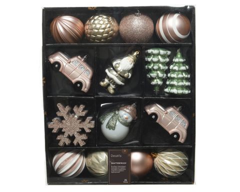 Decoris - Kerstballen mix - Multi