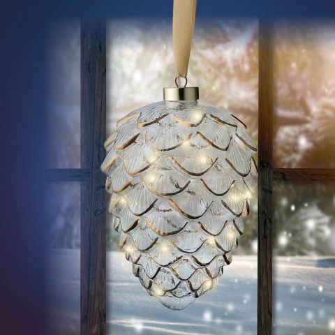 Lumineo LED Dennenappel - Hanglamp