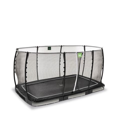 Exit Allure Classic - Inground trampoline - 244 x 427 cm x 2 cm - Zwart - Rechthoekig