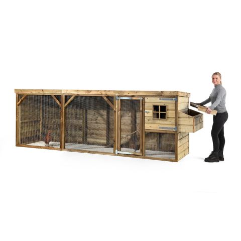 Glorenza  Toby - Kippenhok - 393x95x124 cm