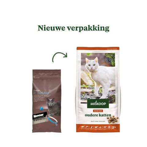 Welkoop Senior oudere katten - Kattenvoer - Gevogelte - 2 kg