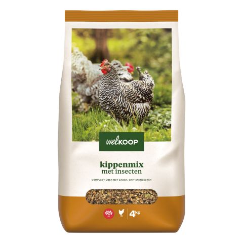Welkoop Kippenmix met insecten - Kippenvoer - 4 kg