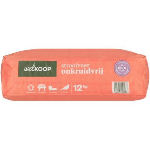 Welkoop - Strooivoer met Fruit - Onkruidvrij - Tuinvogelvoer - 12 kg