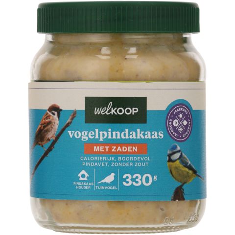 Welkoop - Vogelpindakaas - Tuinvogelvoer - Zaden - 330 gram