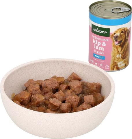 Welkoop Brokken in gelei - Hondenvoer - Kip - Lam - 400 gram